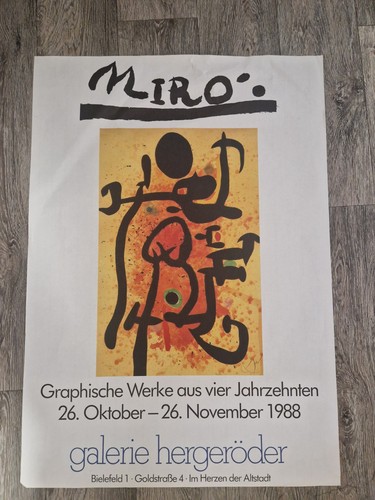 Joan miró original plakat - joan,