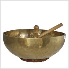 Riesige tibetische Fußklangschale 8480g 45,5cm Kronen- & Herzchakra