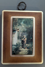 Carl Spitzweg - Kunstdruck auf Holz ca. 21 x 16 cm " Der Kaktusfreund "