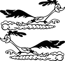 Road Runner Auto Aufkleber 2 Stk. Fun, Motorrad, Auto, Tuning, Styling