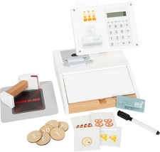 Small Foot Kasse "Fresh" Aus Holz, Multifunktionales Zubehör Für Kaufladen, Roll