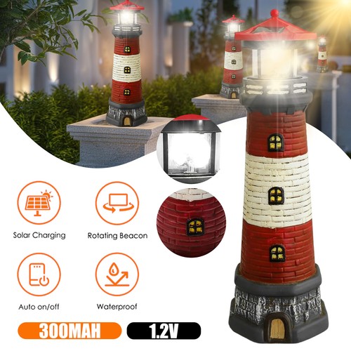 Led solar leuchtturm garten - leuchtturm, |