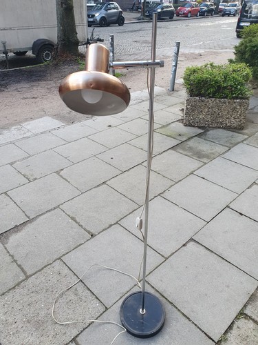 60er 70er stehlampe - stehlampe, eloxiertes