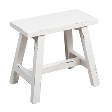 Hocker RANCH 50cm Antik-Weiß