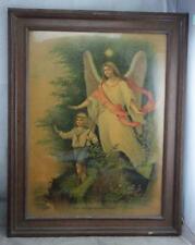 altes Engel Bild Schutzengel Schutzengelbild 4130/4