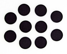 10x 25 mm Base Rundbase, ideal für Warhammer 40k Age of Sigmar Saga, Tabletop