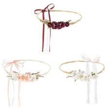 Kranz mit Blumen Farbauswahl 18cm Haarschmuck Haarband Haarkranz