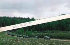 KVP-Foto Volkspolizei DDR Oldtimer Fahrzeugkolonne 2 UAZ Jeeps Schützenpanzer