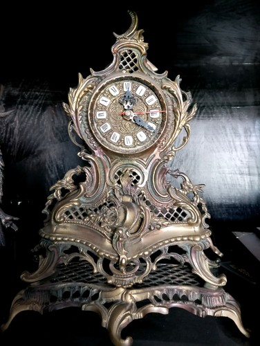 Messing tischuhr antik barock - antik,