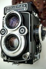 Rollei 3.5F * WHITE FACE * Analoge Mittelformatkamera / Schneider Xenotar 3,5/75
