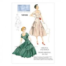 Vogue Damen Schnittmuster 9106 Original 1952 Vintage Kleid Design (Vogue-91...