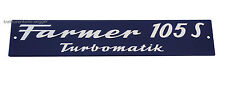 Motorhaubenschild Fendt Farmer 105 S Turbomatik Schild Traktor Schlepper 