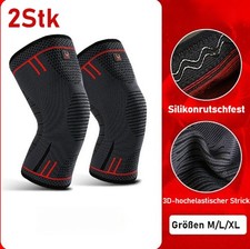 [2er Set] Kniebandage G-Activ Kniestütze Knieschoner Sportbandage Patellabandage