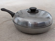 FISSLER Pfanne ∅ 28 cm Edelstahlpfanne mit Großraumdeckel