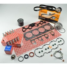 ELRING ZYLINDERKOPFDICHTUNG SATZ + ZAHNRIEMENSATZ THERMOSTAT OPEL 1,6 Z16SE bis