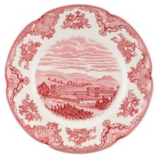 Kuchenteller Johnson Bros Old Britain Castles rot