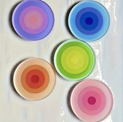 Runde gemusterte acryl - runde,