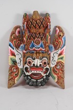 Q28R24- Garuda Bali Wandmaske Holz bemalt