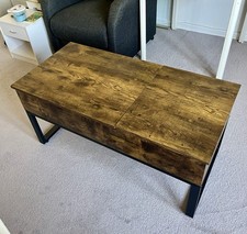 Couchtisch ausklappbar höhenverstellbar Wohnzimmertisch Holz Metall abholbereit