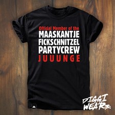 NEW KIDS - OFFICIAL MEMBER MAASKANTJE FICKSCHNITZEL PARTY CREW FUN SHIRT S-5XL