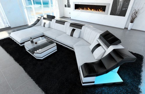 Eckcouch leder sofa ledersofa - eckcouch,