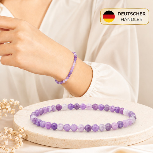 Lepidolith edelstein armband - lepidolith,