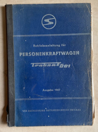Betriebsanleitung trabant 601 - betriebsanleitung,