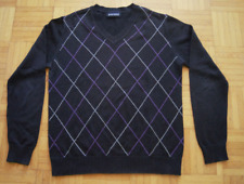 Herren Pullover bruno banani Schwarz V-Ausschnitt Gr. S 50 % Polyakryl 50 % Baum