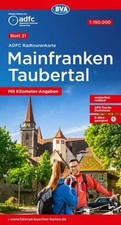 ADFC-Radtourenkarte 21 Mainfranken Taubertal 1:150.... | Buch | Zustand sehr gut