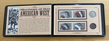 Heritage of the American West FDC Coloured Buffalo Nickel & Indian Head Cent PNC