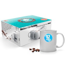12 Stück Kaffeebecher weiß