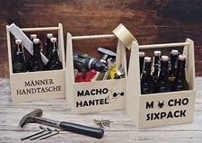 Männerhandtasche Holzträger