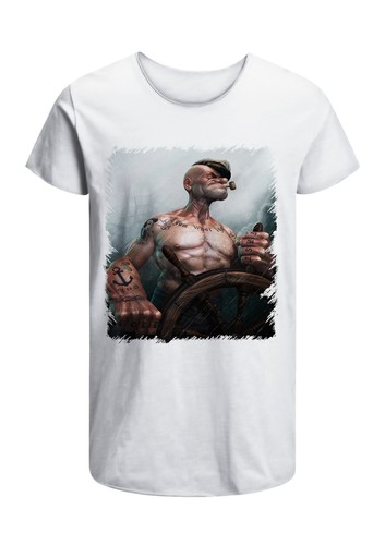 Popeye iron arm herren shirt - iron,