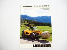 Prospekt Liebherr TL435 TL442 TL445 Litronic Teleskoplader Produktinfo Label