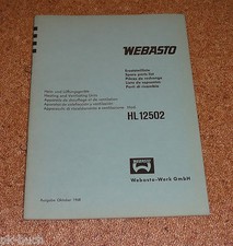 Teilekatalog webasto heiz und - webasto, heiz-