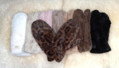 Faux fur fäustlinge - fur,