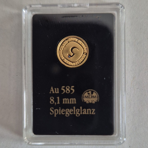 Mdm gold erinnerungsprägung - mdm, 5