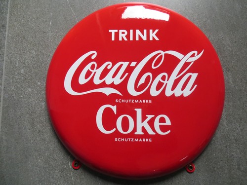 Coca cola emailschild in - ,