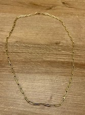 Goldschmiede 18kt vergoldet Büroklammer Halskette UVP 175£