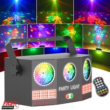 6IN1 RGBY Laser Projektor Lichteffekt LED Party Show Bühnenlicht Strobe Beam DMX