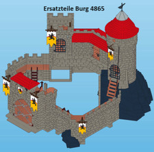 Playmobil Ersatzteile für Ritterburg  4865