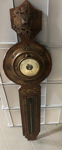 Wand wetterstation aus holz - wand,