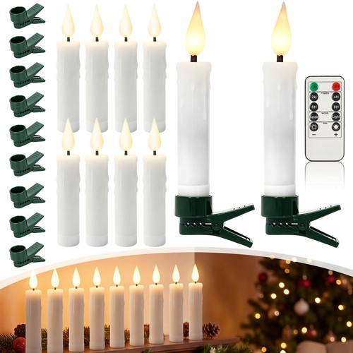 10er led christbaumkerzen - led,