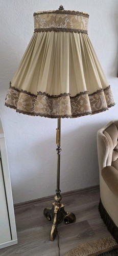 Stehlampe messing schirmlampe - messing,