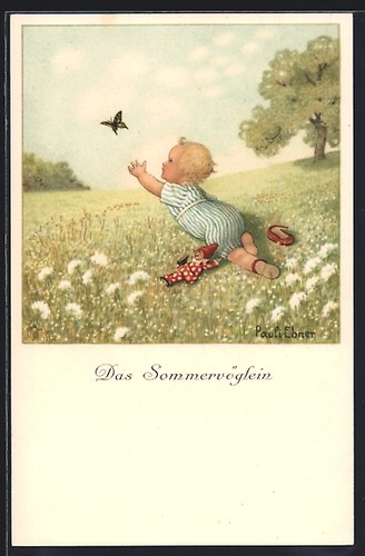 Künstler pauli ebner - künstler-ak,