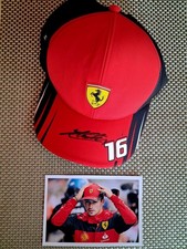 Scuderia Ferrari Basecap # 16  Charles Leclerc  persönlich signiert