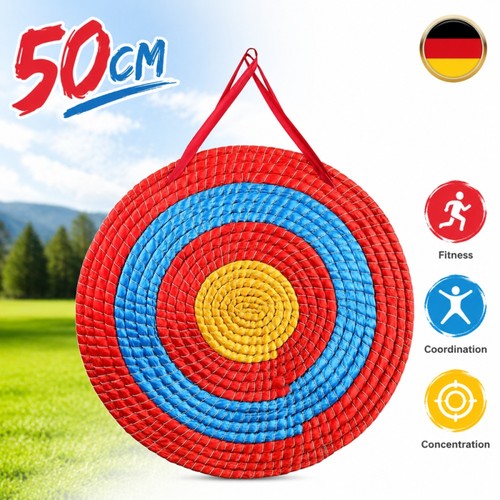 Strohzielscheibe ø50cm pfeile - strohzielscheibe,