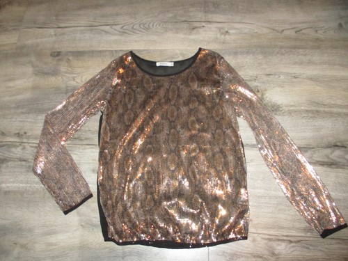 Pailletten bluse party - bluse,