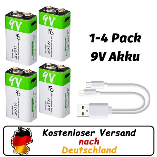 Block akku lithium ionen - 9v,