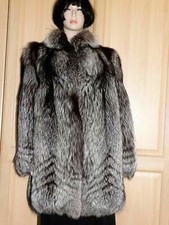 Damen Echtfell Silberfuchs